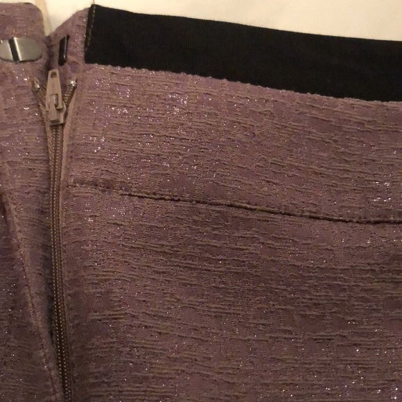 Ann Taylor loft brown shimmery skirt. EUC! - Picture 5 of 9